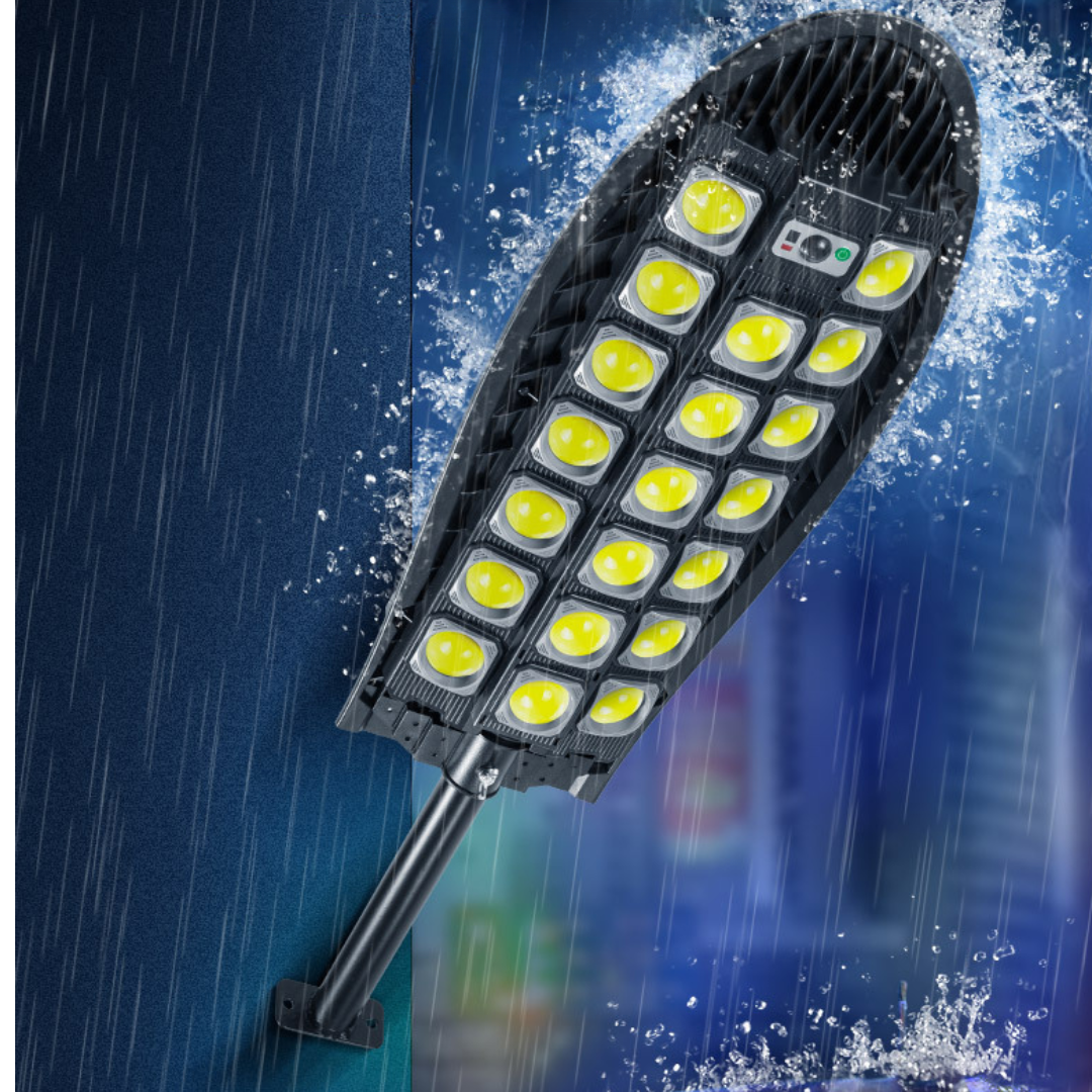 Lampa solară stradală 3300W Ovala - Picior metalic