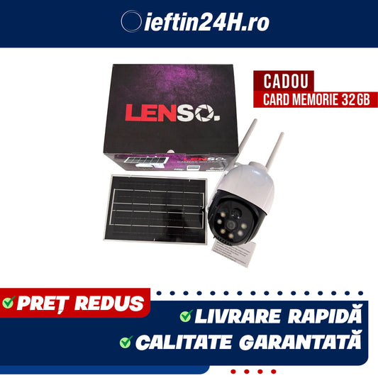 Camera LENSO Solara Cartela SIM 5 MP + CARD 32 GB