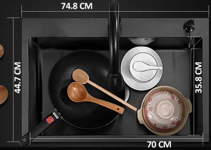 Set chiuveta si baterie tip lebada pentru bucatarie, multifunctionala