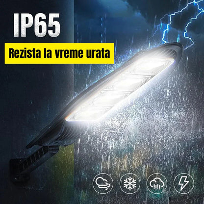SET 2 x Lampa Stradala 1200W, Incarcare Solara, 65 CM