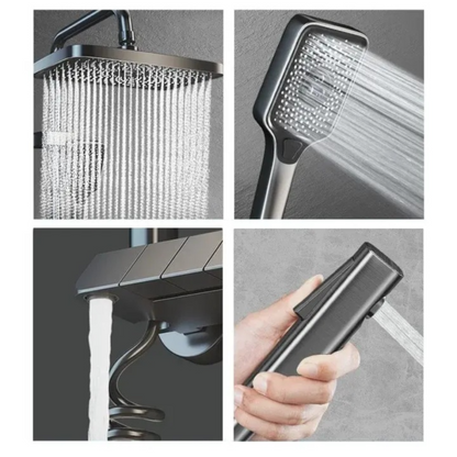 Pachet Promo Lux Bucătărie + Baie – Chiuvetă Inox Multifuncțională & Set Duș Smart cu LED